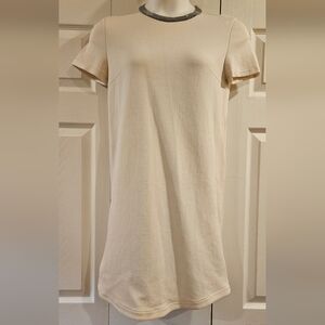 Brunello Cucinelli Italy Ivory Cotton Blend dress